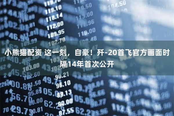 小熊猫配资 这一刻，自豪！歼-20首飞官方画面时隔14年首次公开