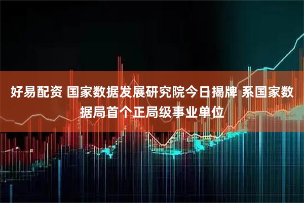 好易配资 国家数据发展研究院今日揭牌 系国家数据局首个正局级事业单位