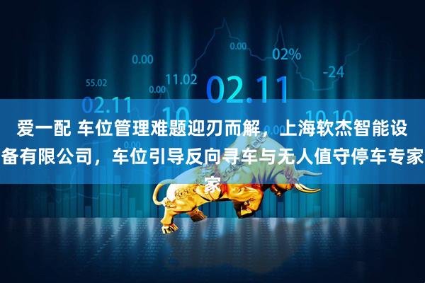 爱一配 车位管理难题迎刃而解，上海软杰智能设备有限公司，车位引导反向寻车与无人值守停车专家